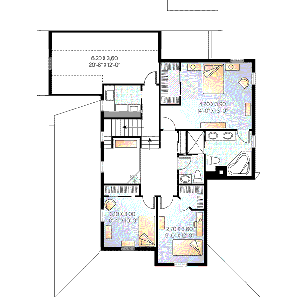 upper floor house blueprint