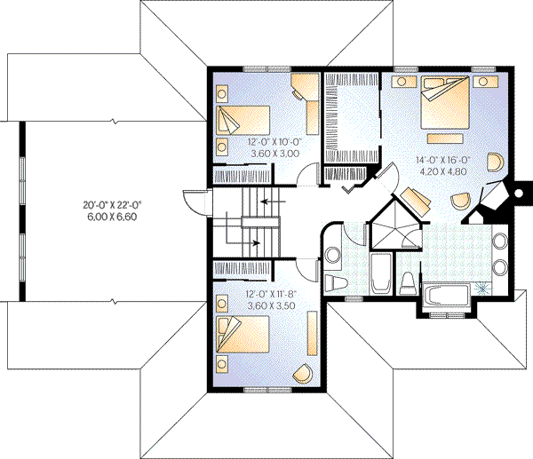 upper floor house blueprint