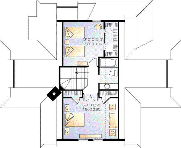 upper floor house blueprint