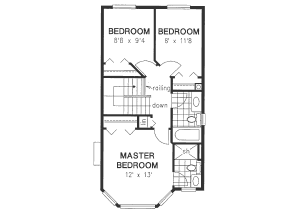 upper floor house blueprint