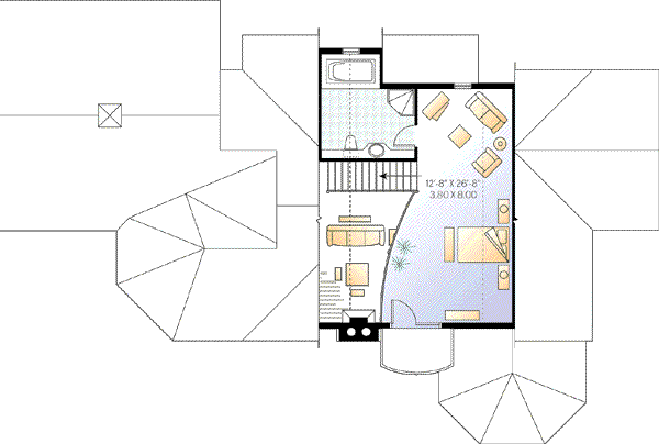 upper floor house blueprint
