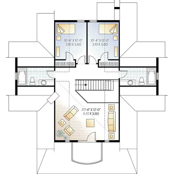 upper floor house blueprint