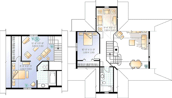 upper floor house blueprint