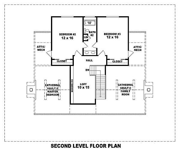 upper floor house blueprint