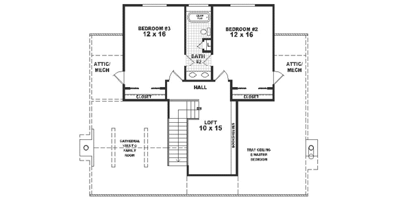 upper floor house blueprint