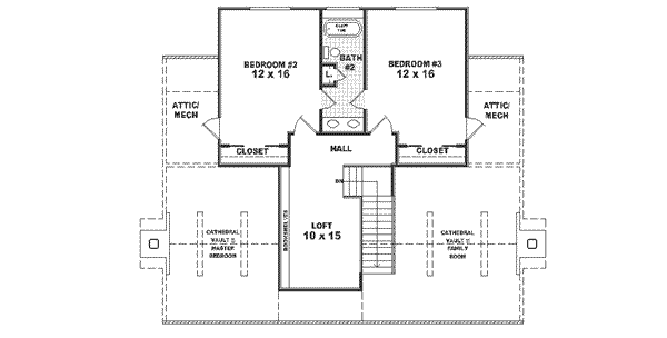 upper floor house blueprint