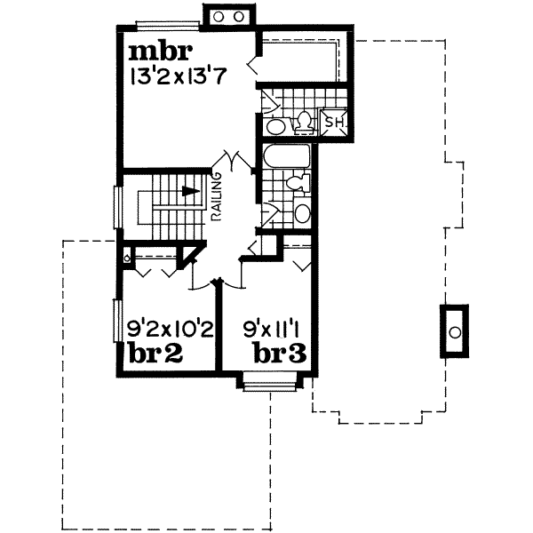 upper floor house blueprint