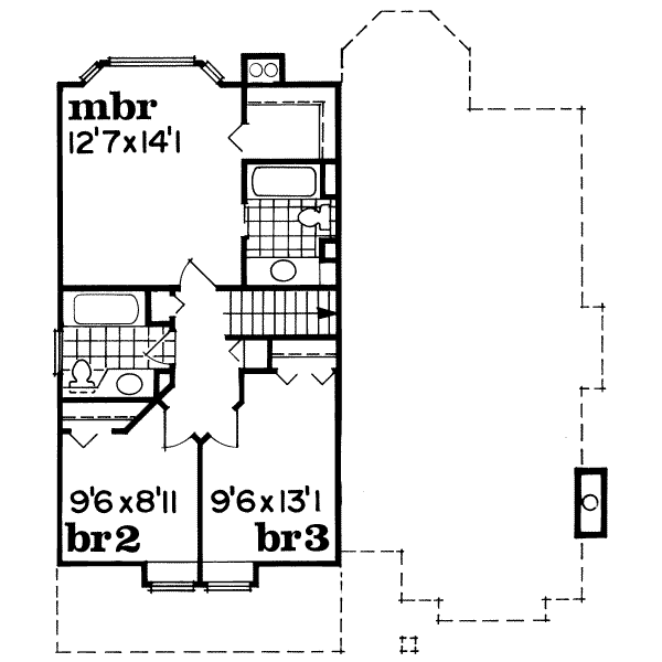 upper floor house blueprint