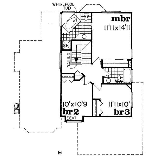 upper floor house blueprint