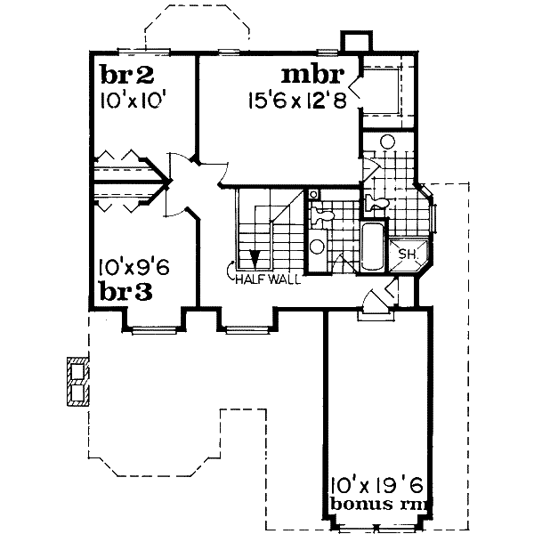upper floor house blueprint