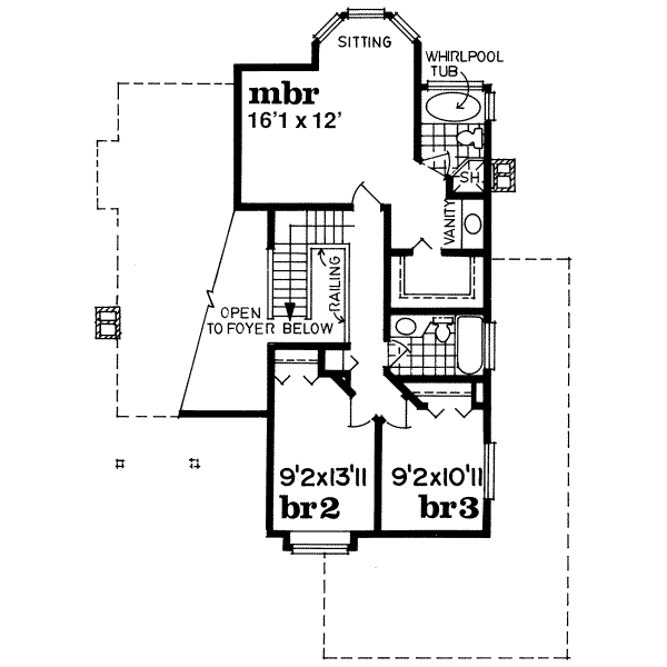 upper floor house blueprint