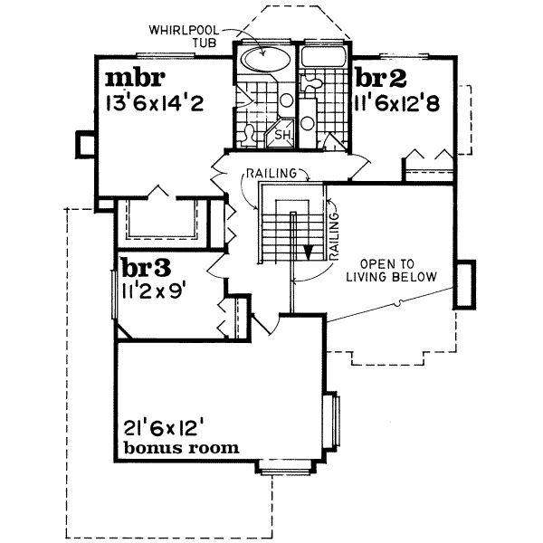 upper floor house blueprint