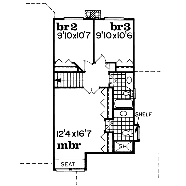 upper floor house blueprint