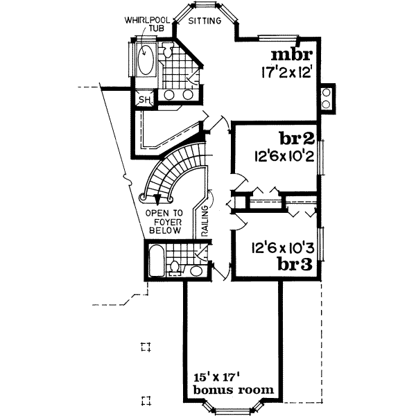 upper floor house blueprint