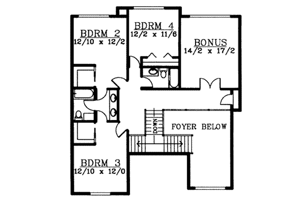 upper floor house blueprint