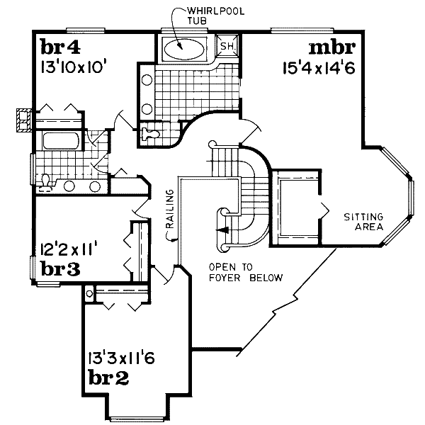 upper floor house blueprint