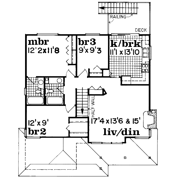 upper floor house blueprint