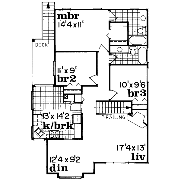 upper floor house blueprint