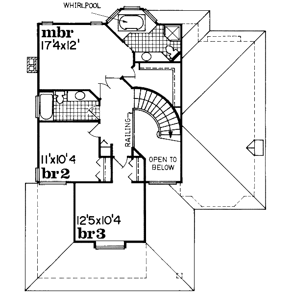 upper floor house blueprint