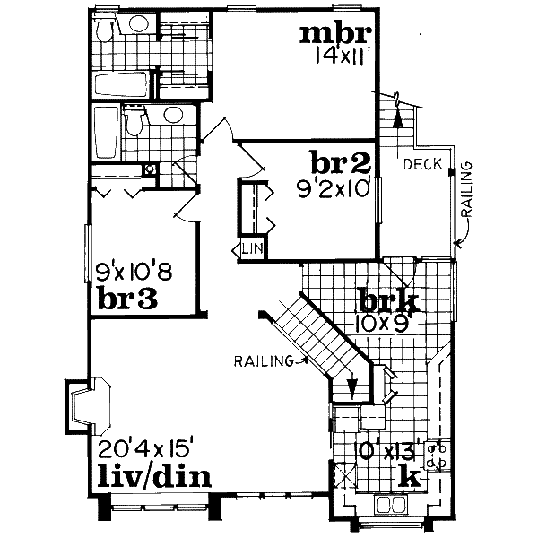 upper floor house blueprint