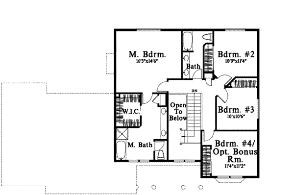 upper floor house blueprint