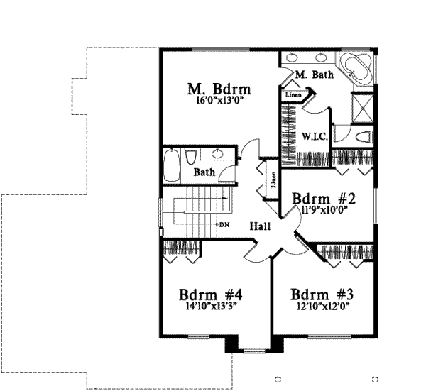 upper floor house blueprint
