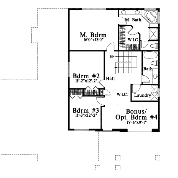 upper floor house blueprint