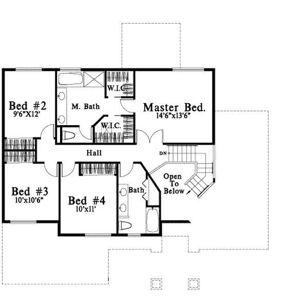 upper floor house blueprint
