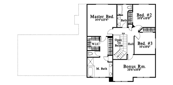 upper floor house blueprint