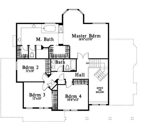 upper floor house blueprint