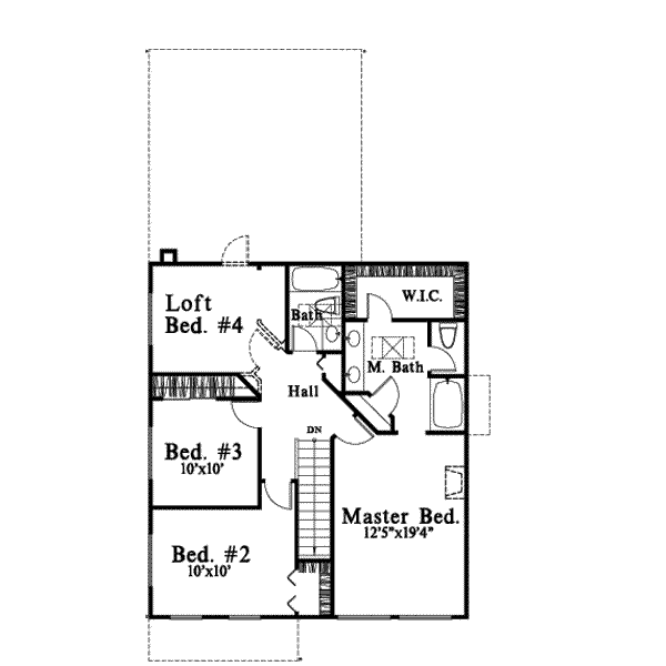 upper floor house blueprint