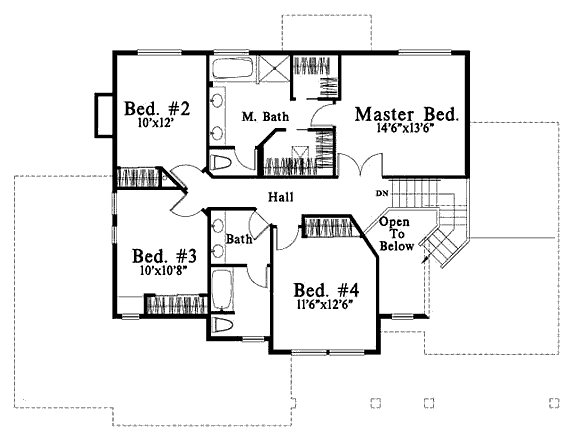 upper floor house blueprint