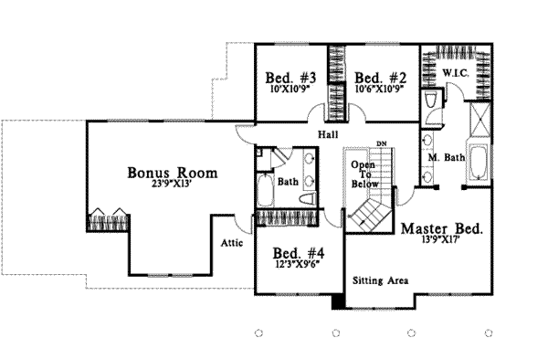 upper floor house blueprint