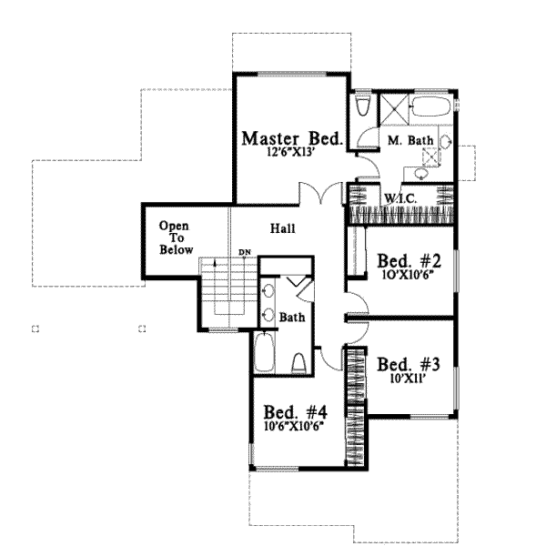 upper floor house blueprint