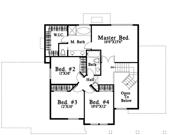 upper floor house blueprint