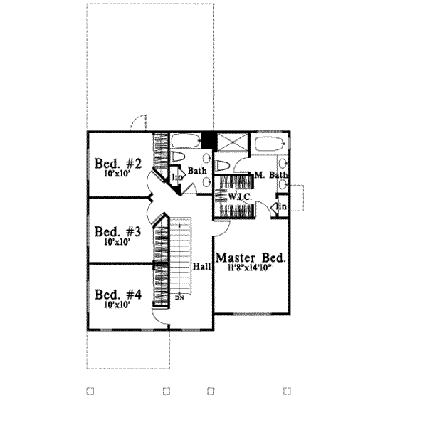 upper floor house blueprint
