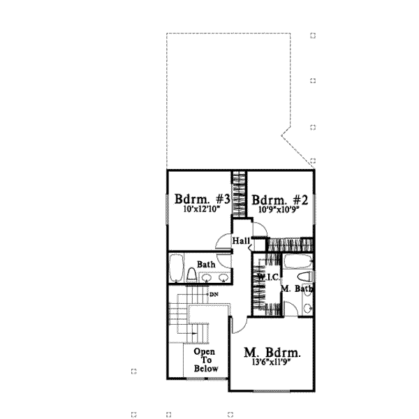 upper floor house blueprint