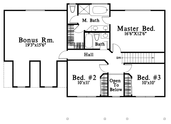 upper floor house blueprint