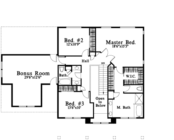 upper floor house blueprint