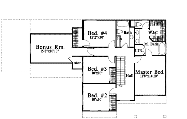 upper floor house blueprint