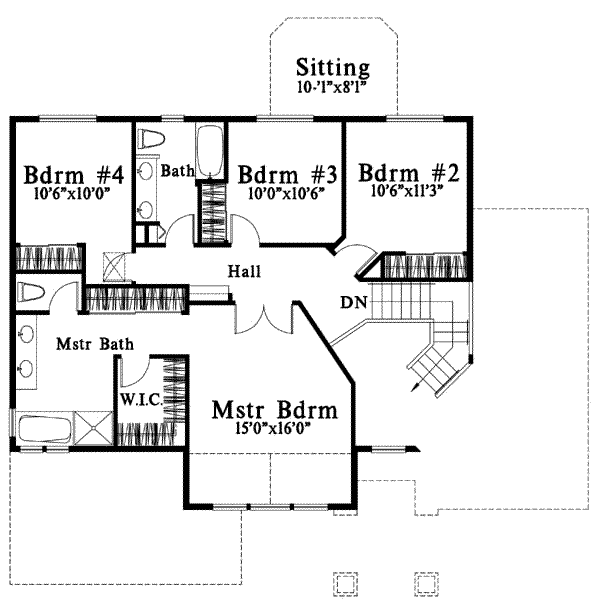 upper floor house blueprint