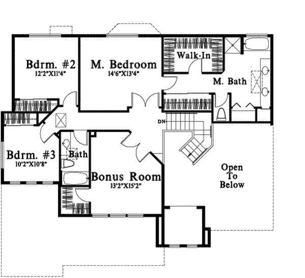 upper floor house blueprint