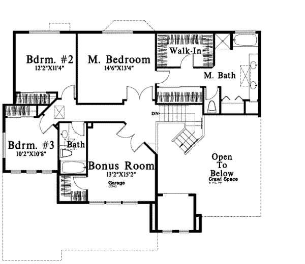 upper floor house blueprint
