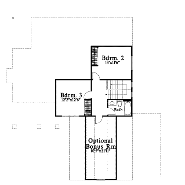 upper floor house blueprint