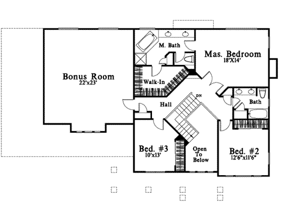 upper floor house blueprint