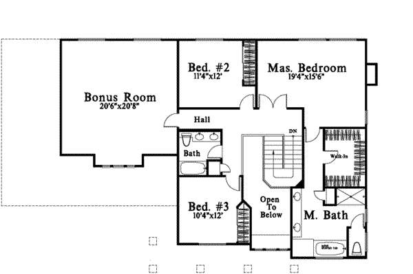 upper floor house blueprint