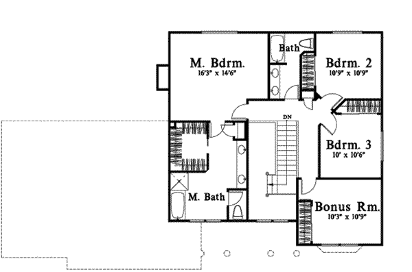 upper floor house blueprint