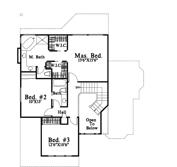 upper floor house blueprint