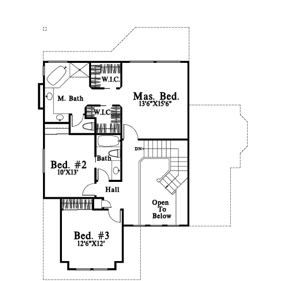 upper floor house blueprint