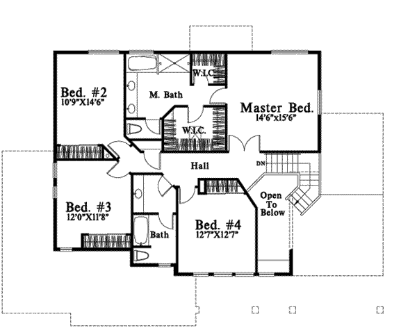 upper floor house blueprint